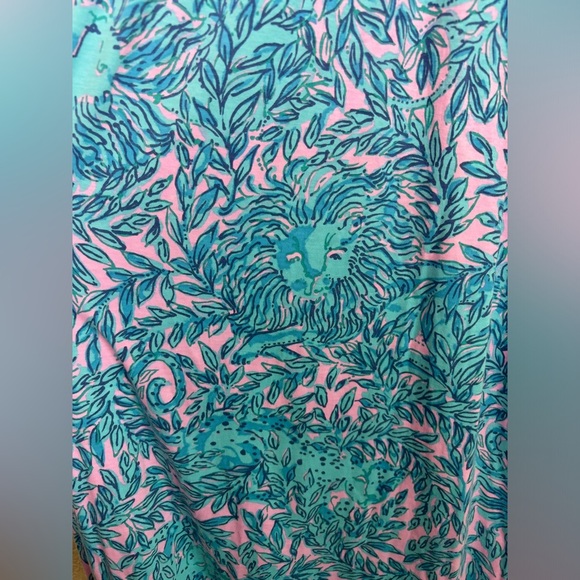 Lilly Pulitzer Collins Knee Length Midi Dress in Bermuda Blue You Grow Girl S - Picture 3 of 11